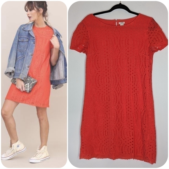 J. Crew Geometric Cut Out Dress - Picture 1 of 12